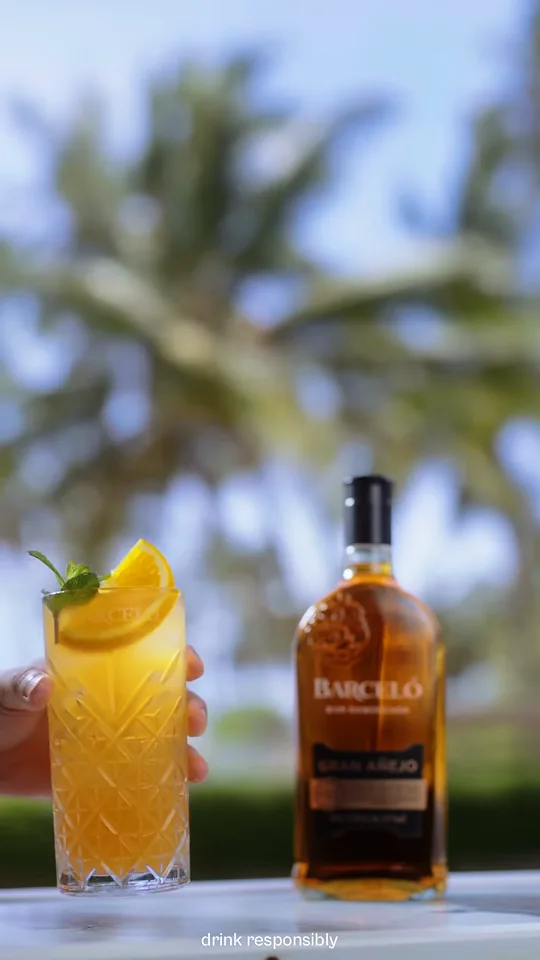 Ron Barceló · Citrus Twist: fotograma del cóctel preparado